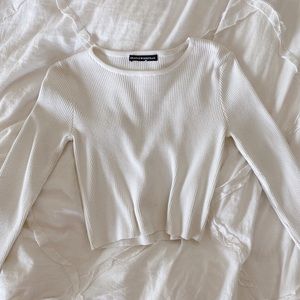 super aesthetic cute white brandy melville top